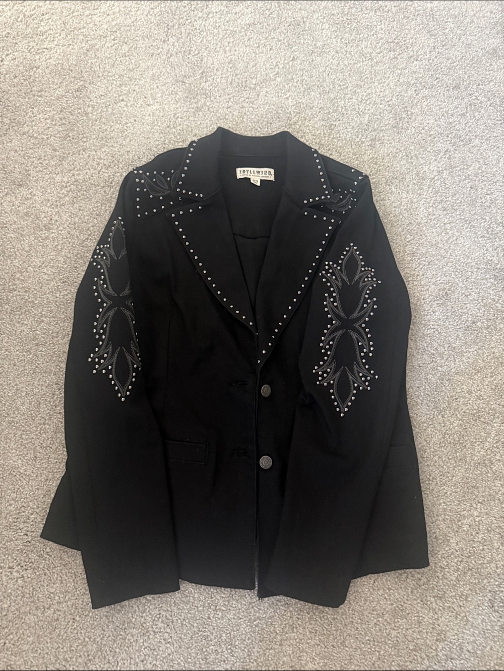 Idyllwind Black Embellished Women’s Blazer Jacket - Picture 3 of 9